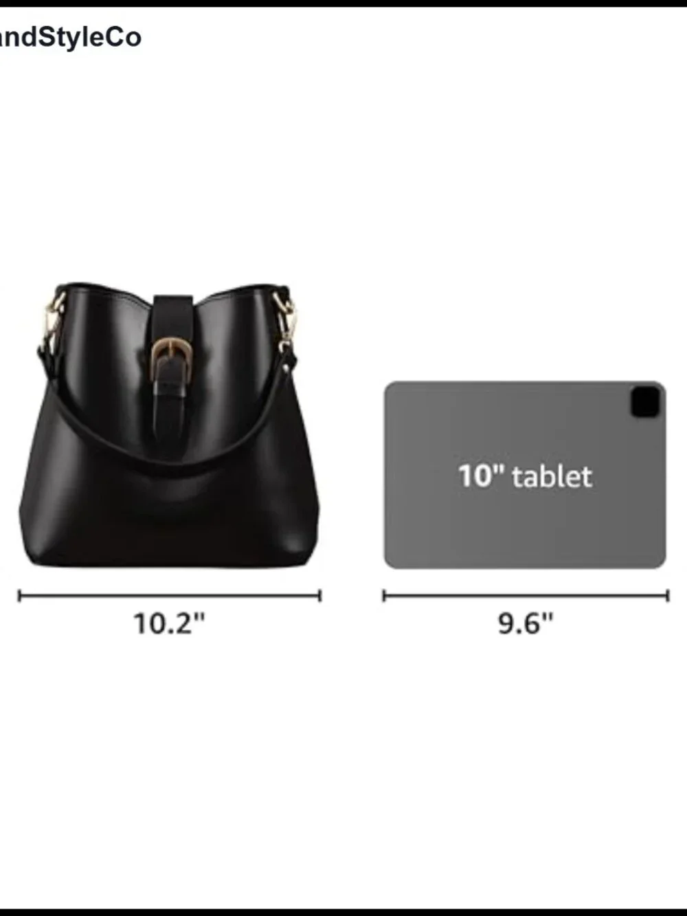 Vegan Leather Bucket Bag Women Hobo Retro Classic Shoulder Handbag Shoulder